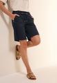 Twill Shorts im Washed-Look L - Universal Blue