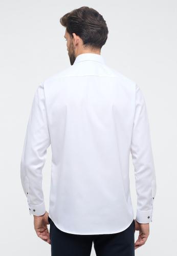 Cover Shirt Twill Langarm Weiß 40/Langarm - 65cm