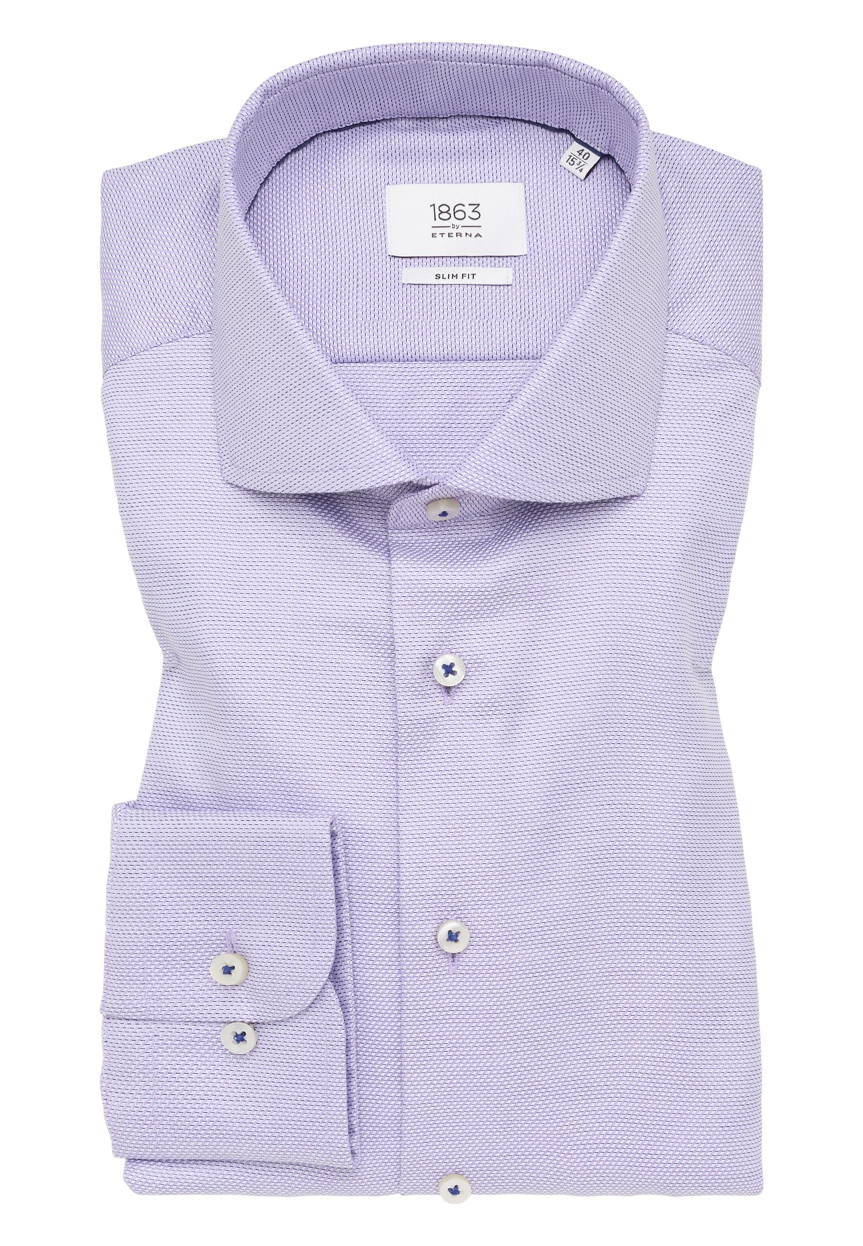 Hemd Twill Langarm 43/Langarm - 67cm SLIM FIT - Orchid