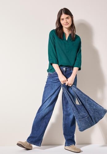 Leinenbluse M - Green Lagoon