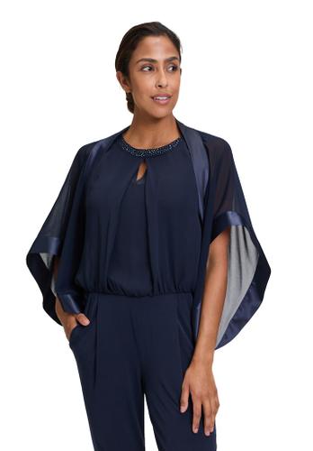 Chiffonstola Blau L