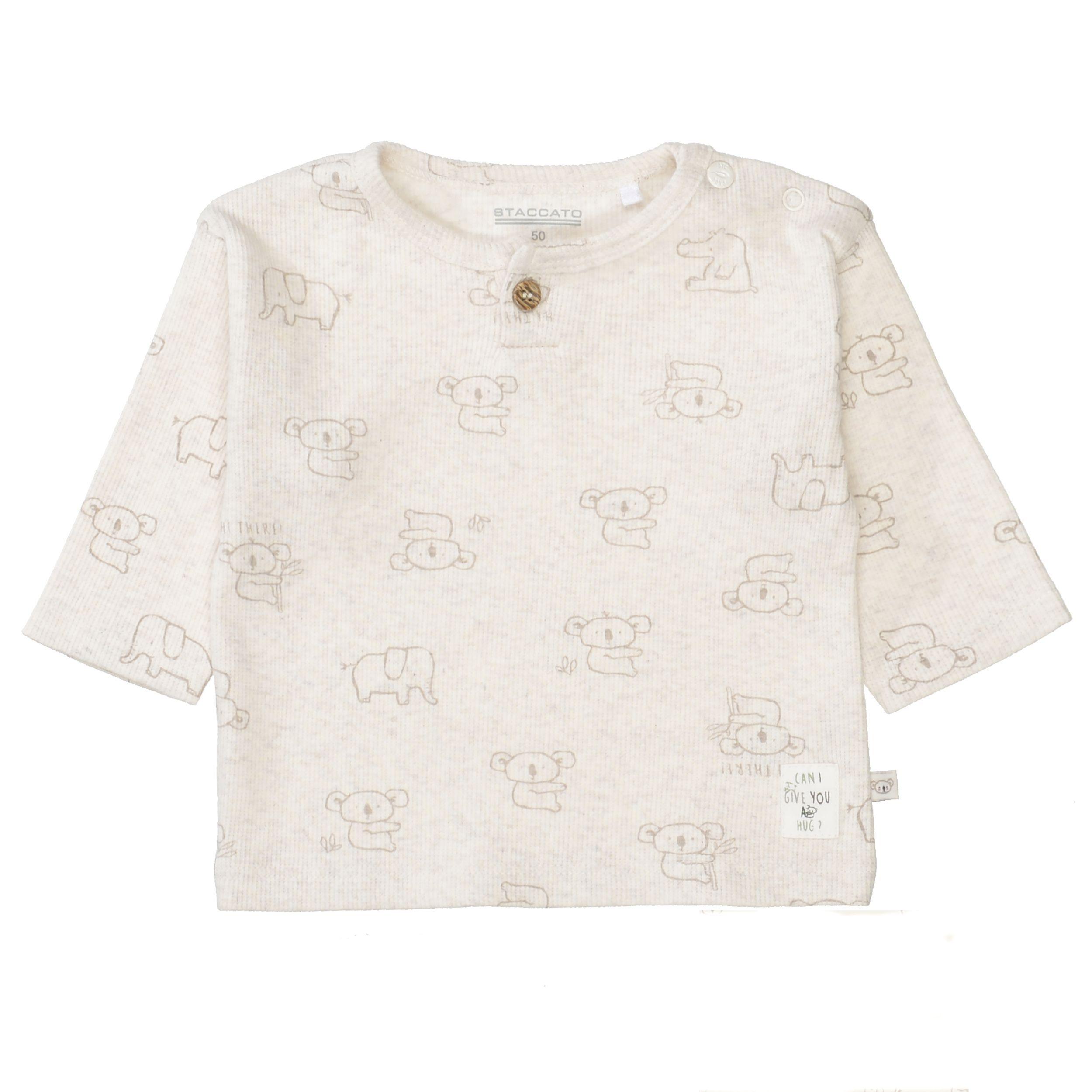 Kn.-Shirt 56 - Cream Mel.aop