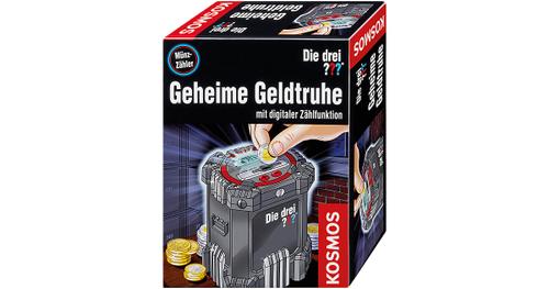 Kosmos Spardose »Die drei ???, Geheime Geldtruhe«, Spardose mit digitaler Zählfunktion