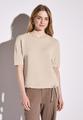 Silk-Look T-Shirt 42 - Cotton Beige