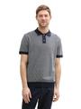 Strick-Poloshirt aus Baumwolle XL Regular Fit - Navy White Fancy Stripe