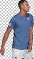 adidas Herren CLUB TENNIS 3-STREIFEN T-SHIRT S in Blau