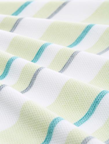 T-Shirt im Streifenmuster XXL Regular Fit - White Lime Multi Color Stripe