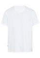 Henley T-Shirt aus reiner Baumwolle 5XL Regular Fit - White