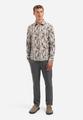 Shirt Allover Printed Fine Corduroy XXL Regular Fit - Taupe