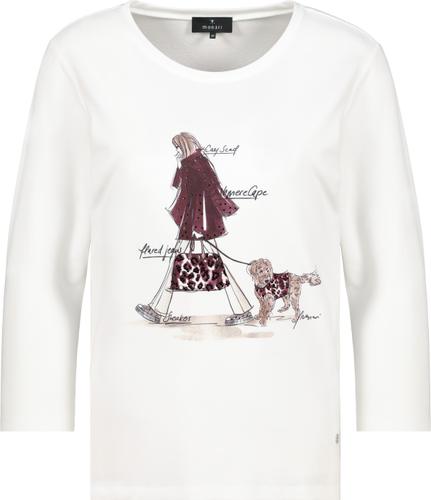 T-Shirt mit Strassdesign 38 - Off-white