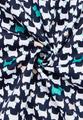 Bluse Satingewebe Langarm 36/Langarm REGULAR FIT - Navy/grün