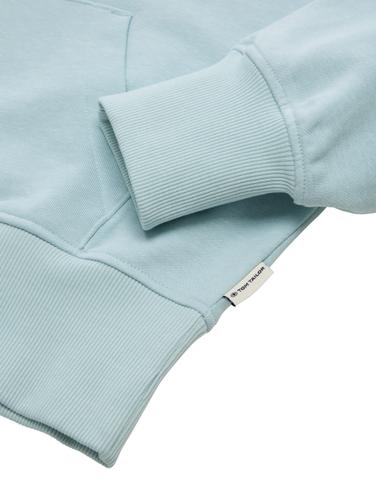 Cropped Hoodie Sweatshirt 176 Cropped Fit - Minty Blue