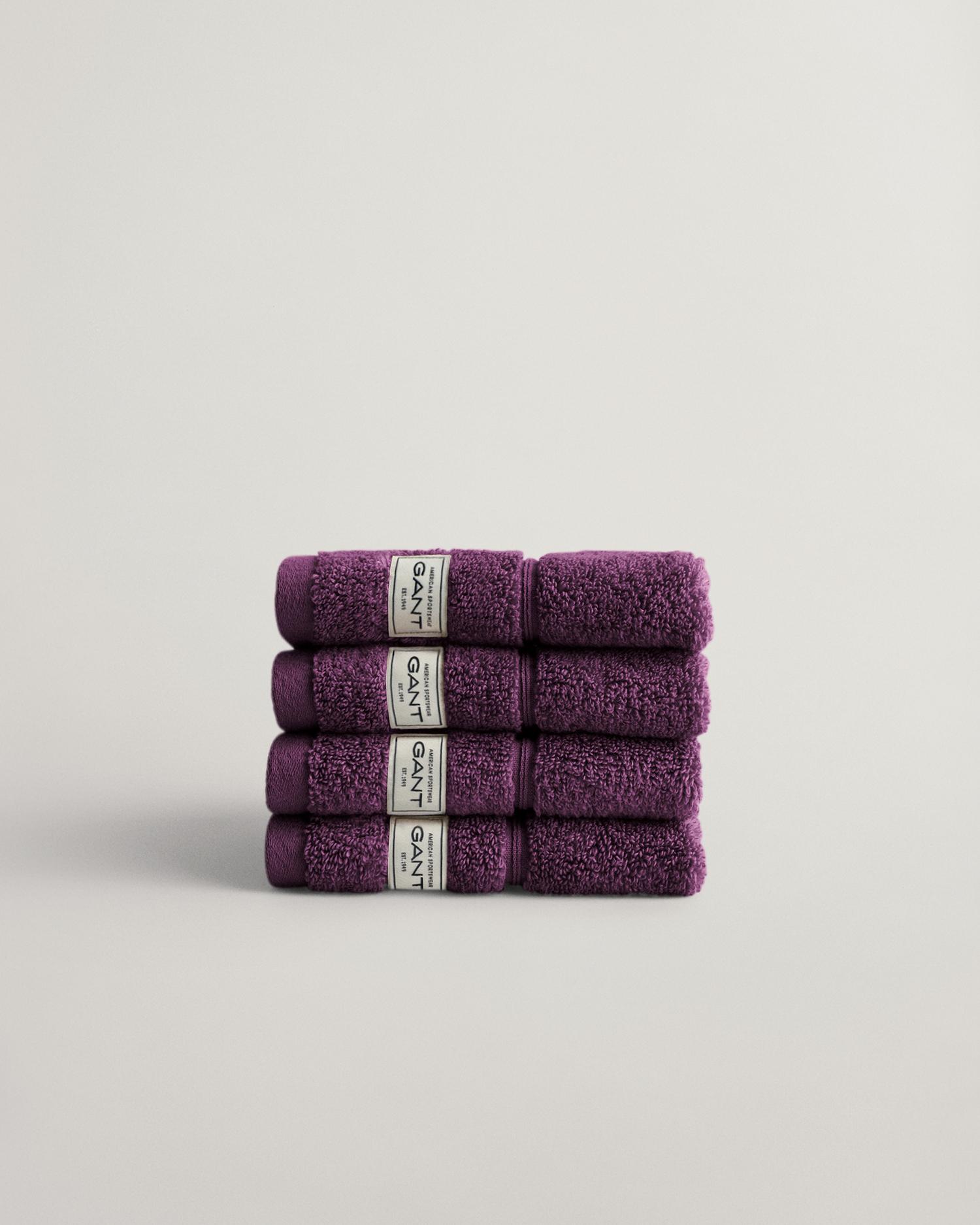 Premium Handtücher 30 x 30 im 4er-Pack 30X30 - Deep Plum