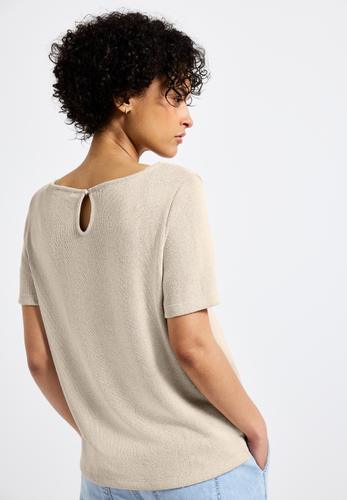 Strick-Look T-Shirt 42 - Moonstone Sand