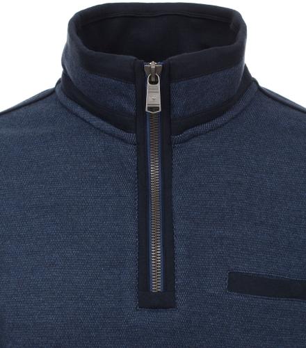 Sweat-Troyer gemustert 4XL - Blau