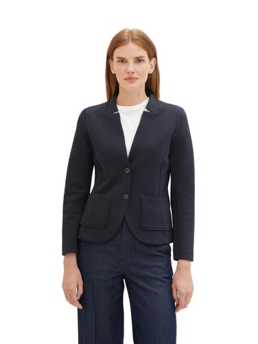 Slim Fit Blazer mit Ottoman Struktur S Slim Fit - Sky Captain Blue