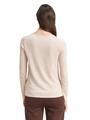 Pullover mit V-Ausschnitt XXL Regular Fit - Desert Sand Melange