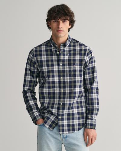 Regular Fit Popeline Karohemd XXXL - Classic Blue