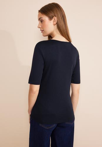 Basic Kurzarmshirt 34 - Deep Blue