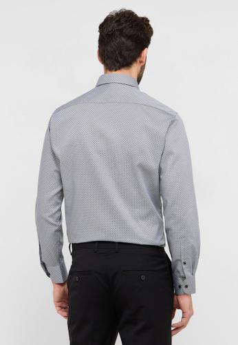 Hemd Twill Langarm Grau 40/Langarm - 65cm