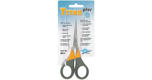 Silhouettenschere Titan Plus spitz grau-ornage 11,5 cm grün
