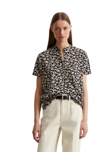 Kurzarm-Jersey-Bluse relaxed M Relaxed Fit - Multi