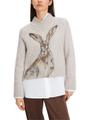 Kurzer Sweater Knitted in Germany 36 - Smoke