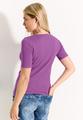 T-Shirt in Unifarbe L - Iced Violet