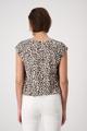 Blusenshirt mit Leomuster 36 - Coffee Bean Gemustert