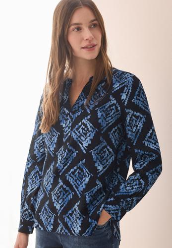 Bedruckte Bluse L - Universal Blue