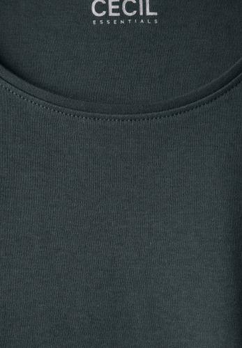 T-Shirt in Unifarbe S - Slate Khaki