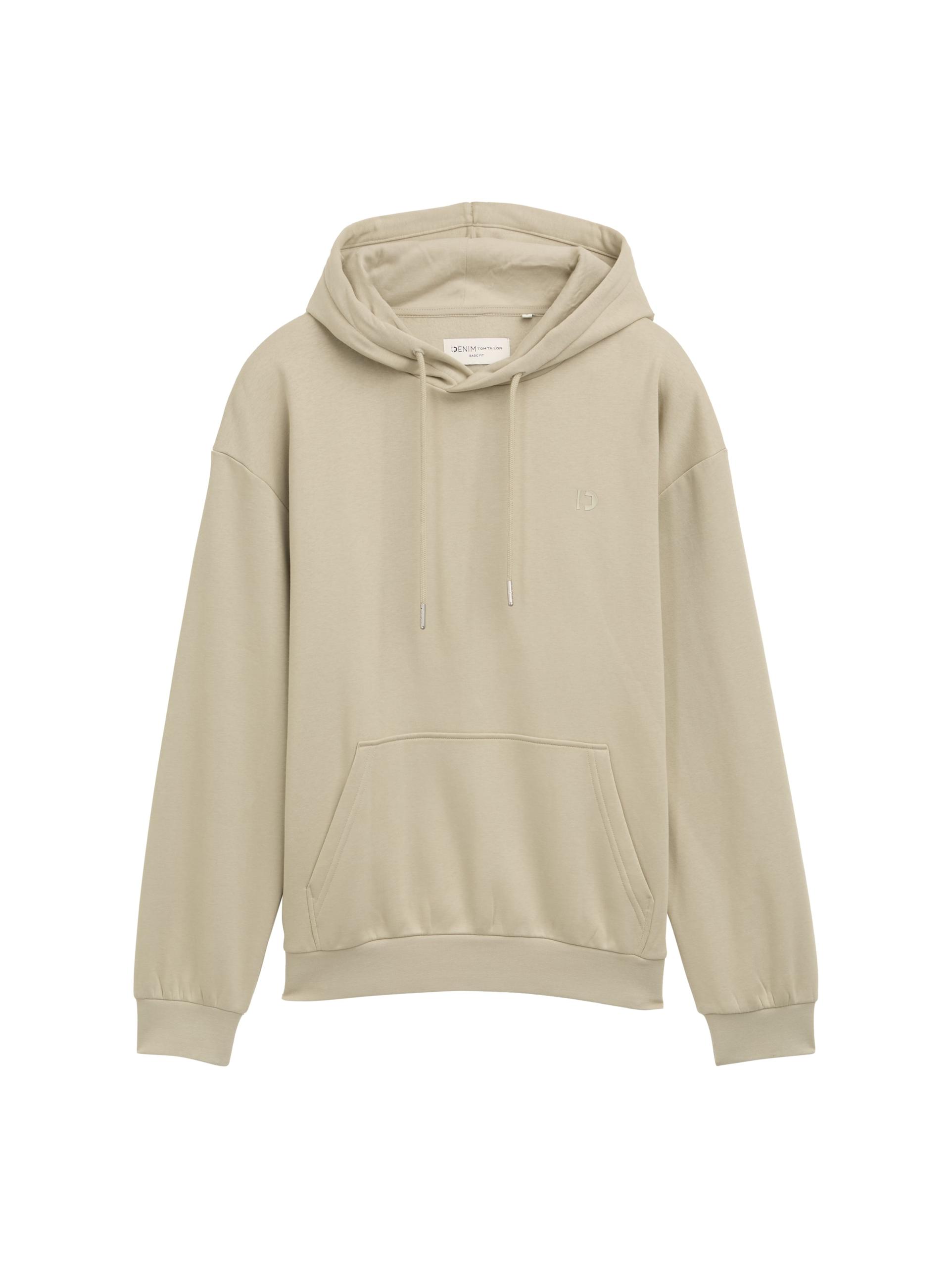 Hoodie Sweatshirt mit Logo-Print M Regular Fit - Beige Abbey Stone