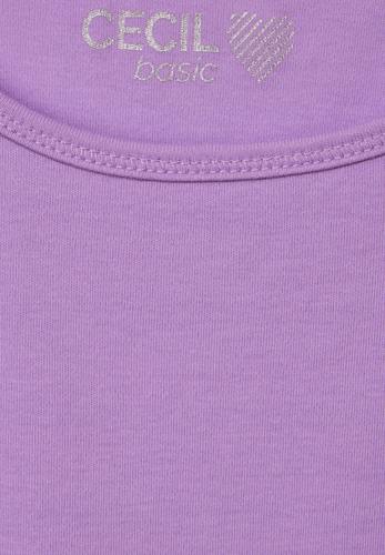 Top in Unifarbe L - Sporty Lilac