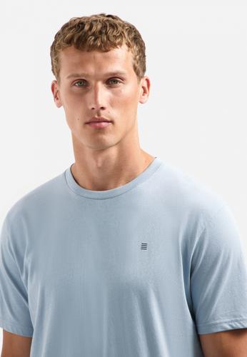 T-Shirt Crewneck Solid Basic S Regular Fit - Dusty Blue