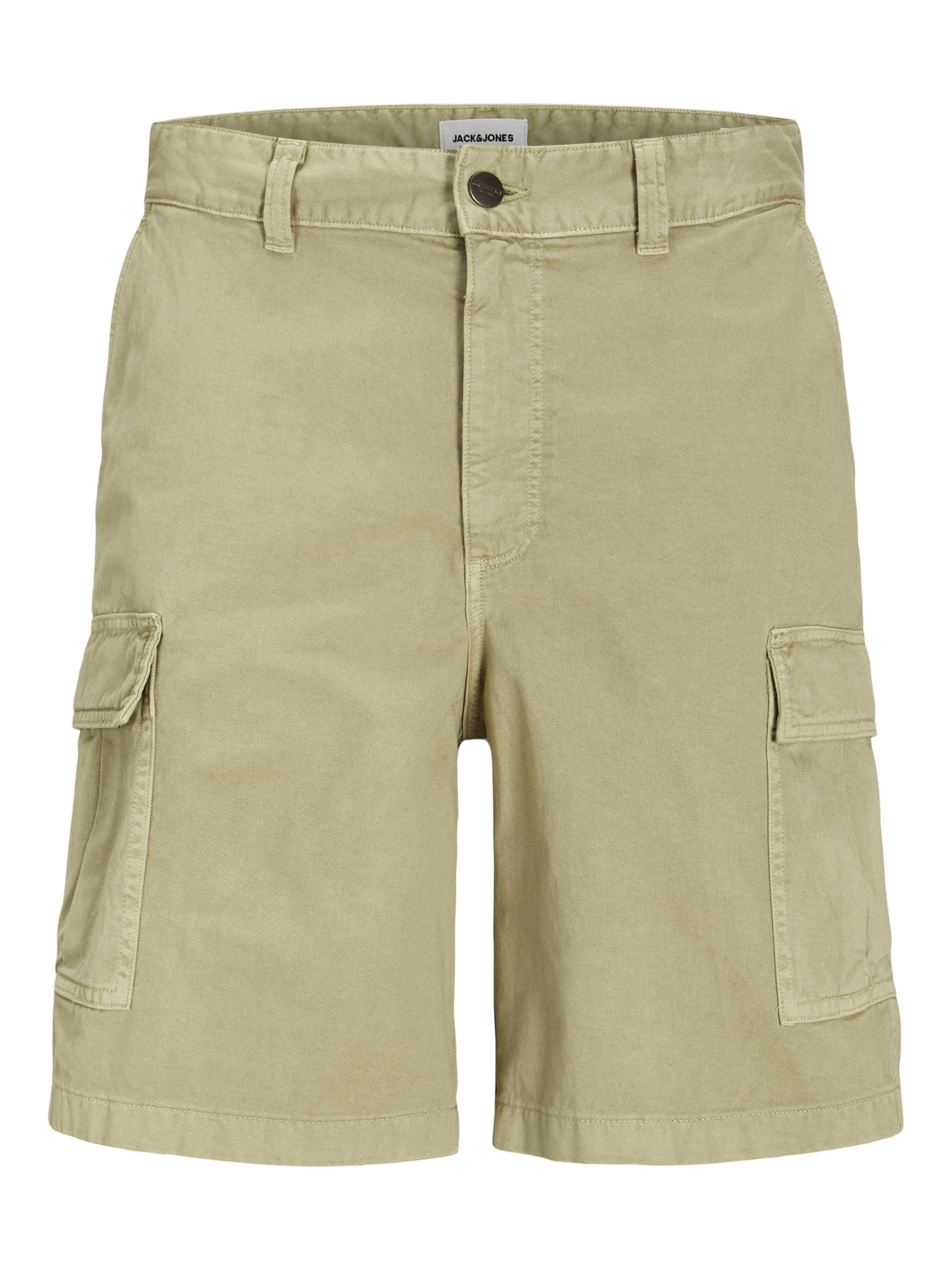 JPSTKARL JJAVERY CARGO SHORTS JNR 140 Locker geschnitten - Crockery