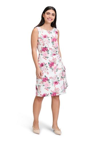 Blumenkleid 40 Figurumspielend - Cream/pink