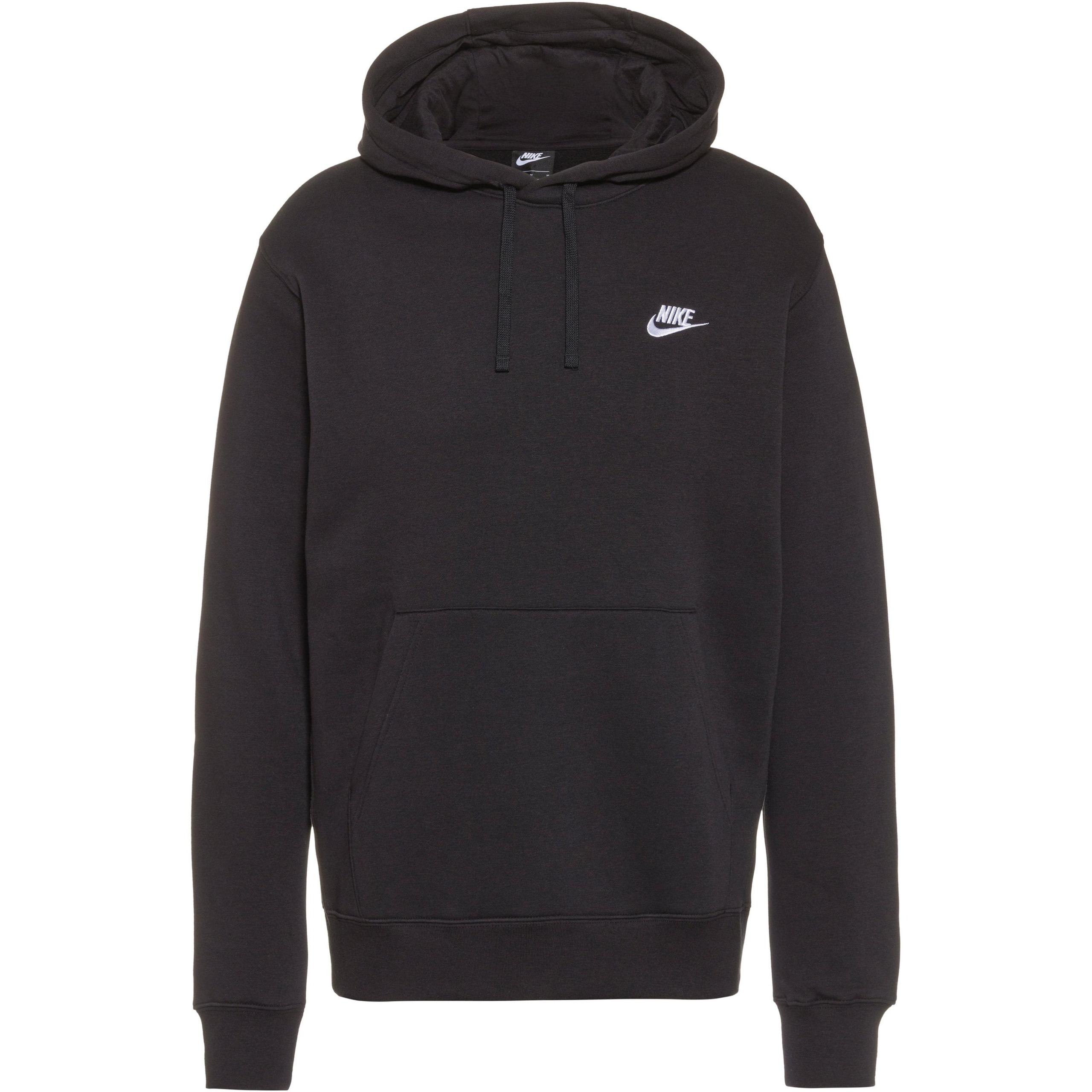NIKE Herren Sweatshirt "Club Fleece" mit Kapuze XL in Schwarz