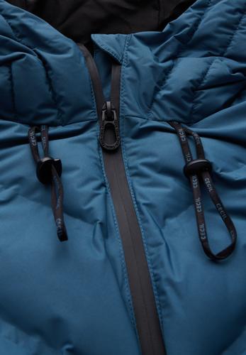 Mantel mit Schweißnähten S - Dull Teal Blue