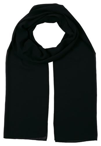 Chiffonstola Schwarz OS