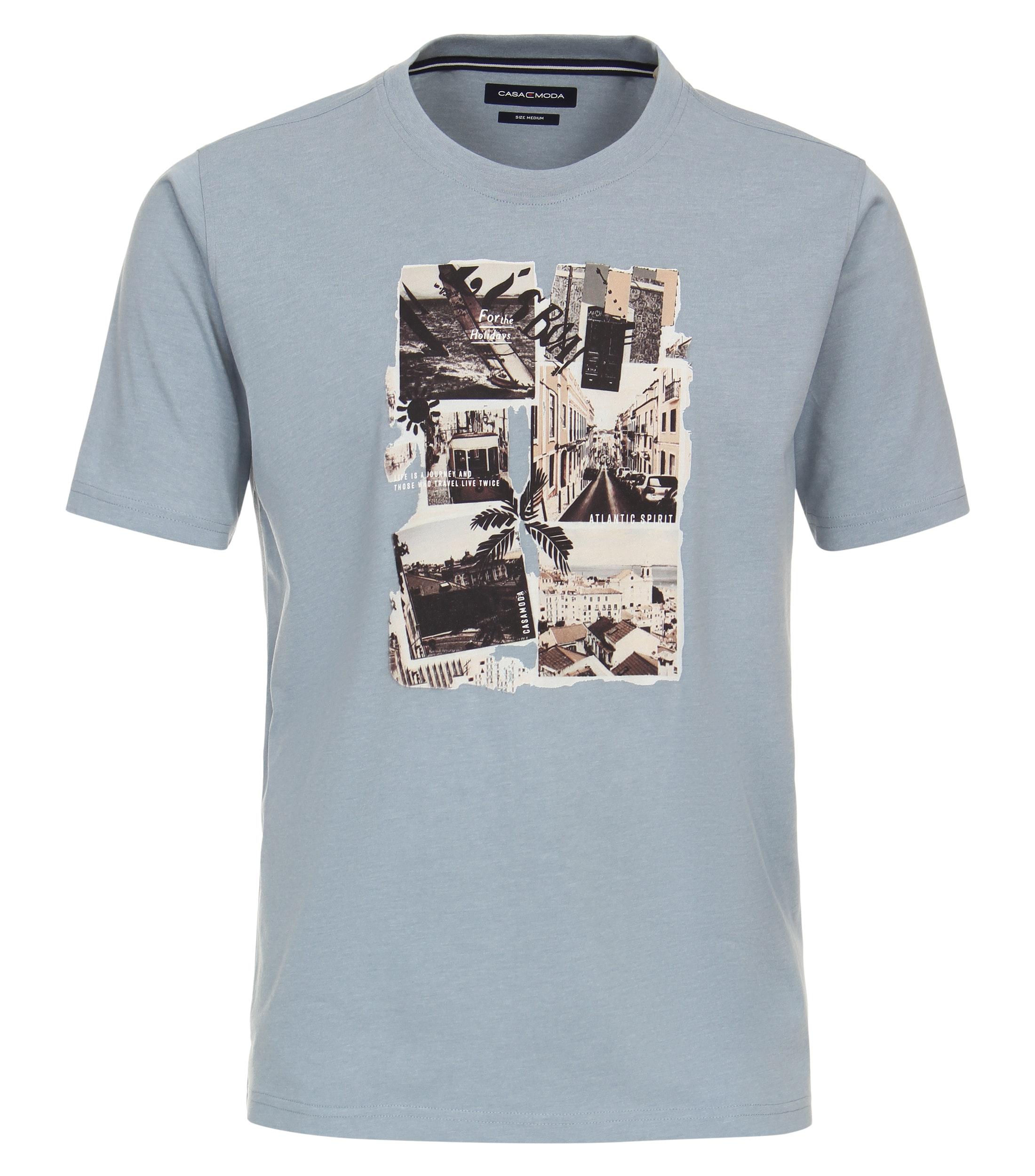 T-Shirt XXL Basic Circular Knit - Aqua Bis Petrol