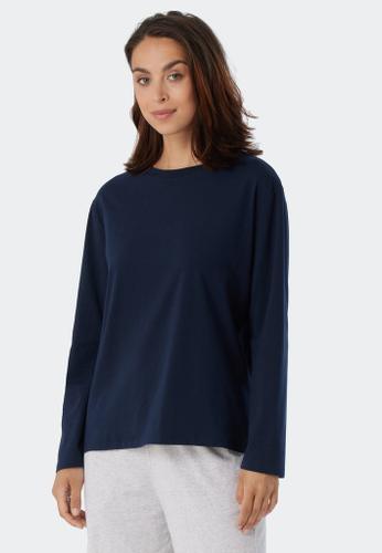 Langarmshirt Blau 38