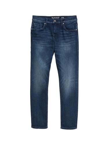 TTJOSH REGULAR SLIM Jeans 38/32 Slim Fit - Used Dark Stone Blue Denim