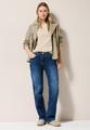 Basic Rippstruktur T-Shirt L - Light Beige