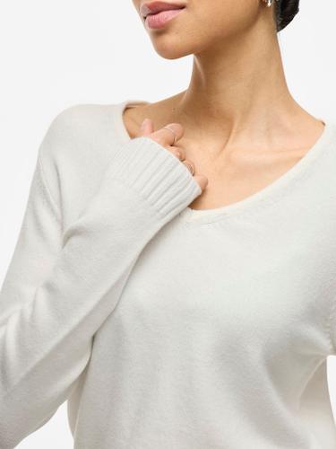 VIRIL V-NECK L/S KNIT TOP - NOOS Weiß XXL