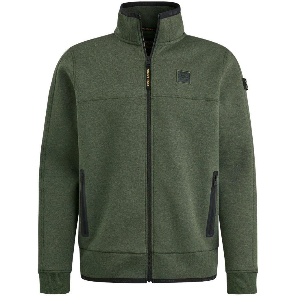 Zip jacket interlock Grün XXXL