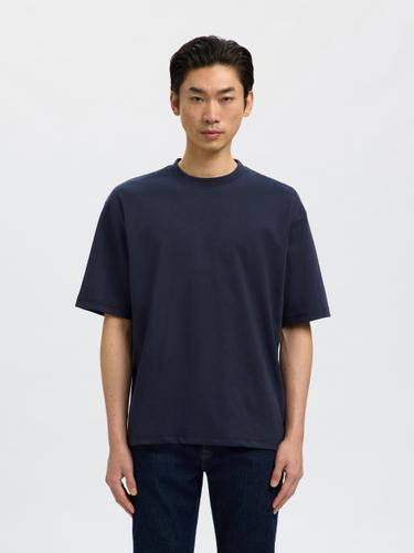 SLHLOOSEOSCAR SS O-NECK TEE NOOS XL Locker geschnitten - Sky Captain