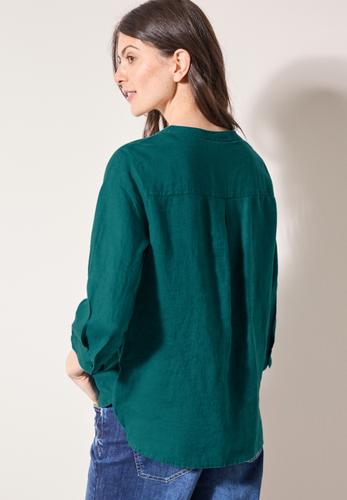 Leinenbluse M - Green Lagoon