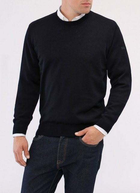 MAERZ Muenchen Rundhalspullover »Merino Superwash« uni