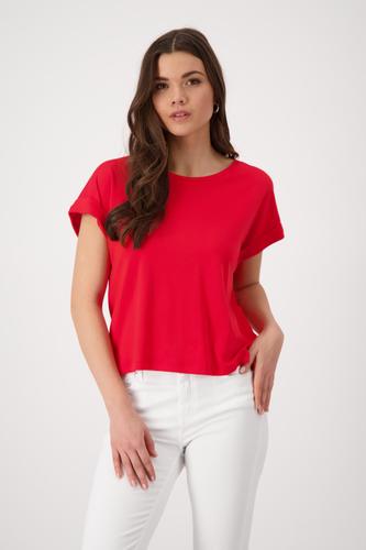 T-Shirt mit Ärmelaufschlag 36 - Red