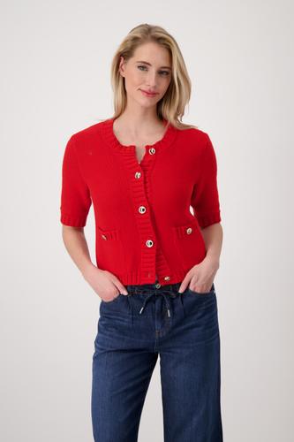 Strickjacke mit Knöpfen 40 - Red